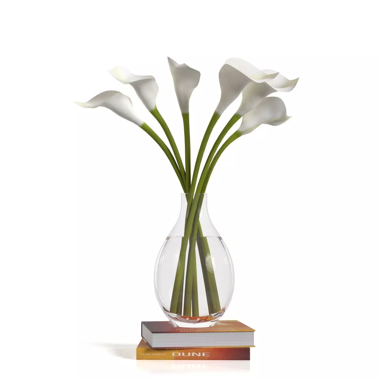 Artificial Calla Lily Stem PBR 3D model_0