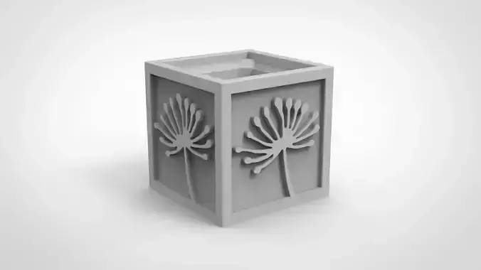 Dandelion relief pattern vase