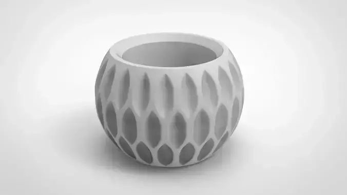 Honeycomb shape vase