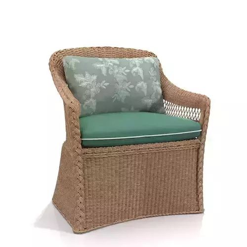 Braided Rattan Lounge Chair PBR