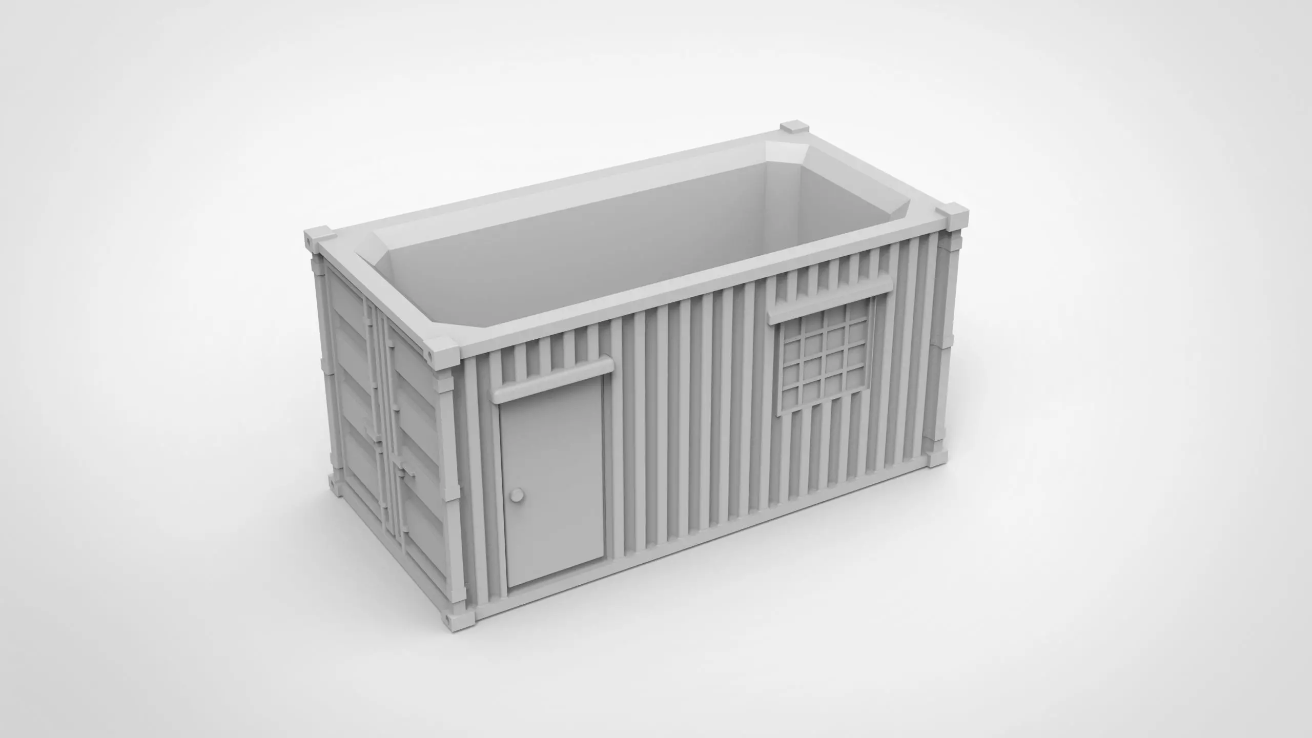 container pattern vase 3D print model