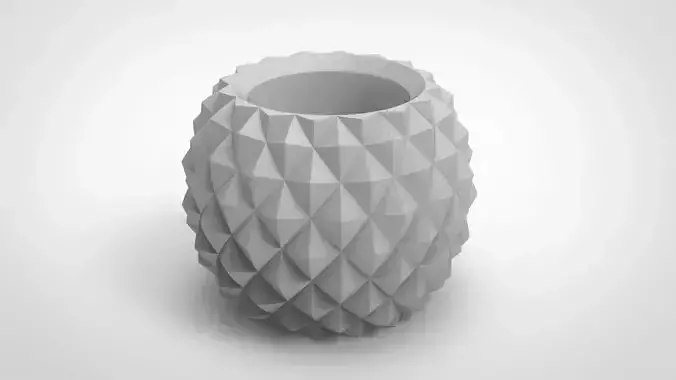 pineapple pattern vase