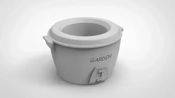 rice cooker pattern vase 3D print model