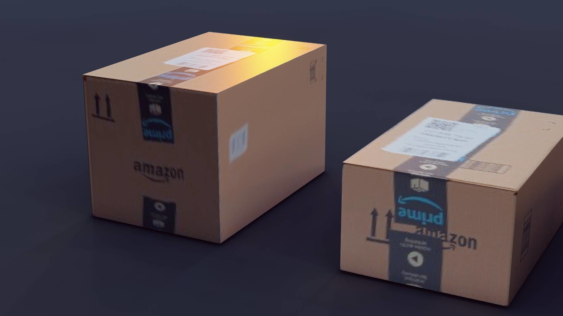 Amazon Boxes free VR / AR / low-poly 3D model rigged | CGTrader