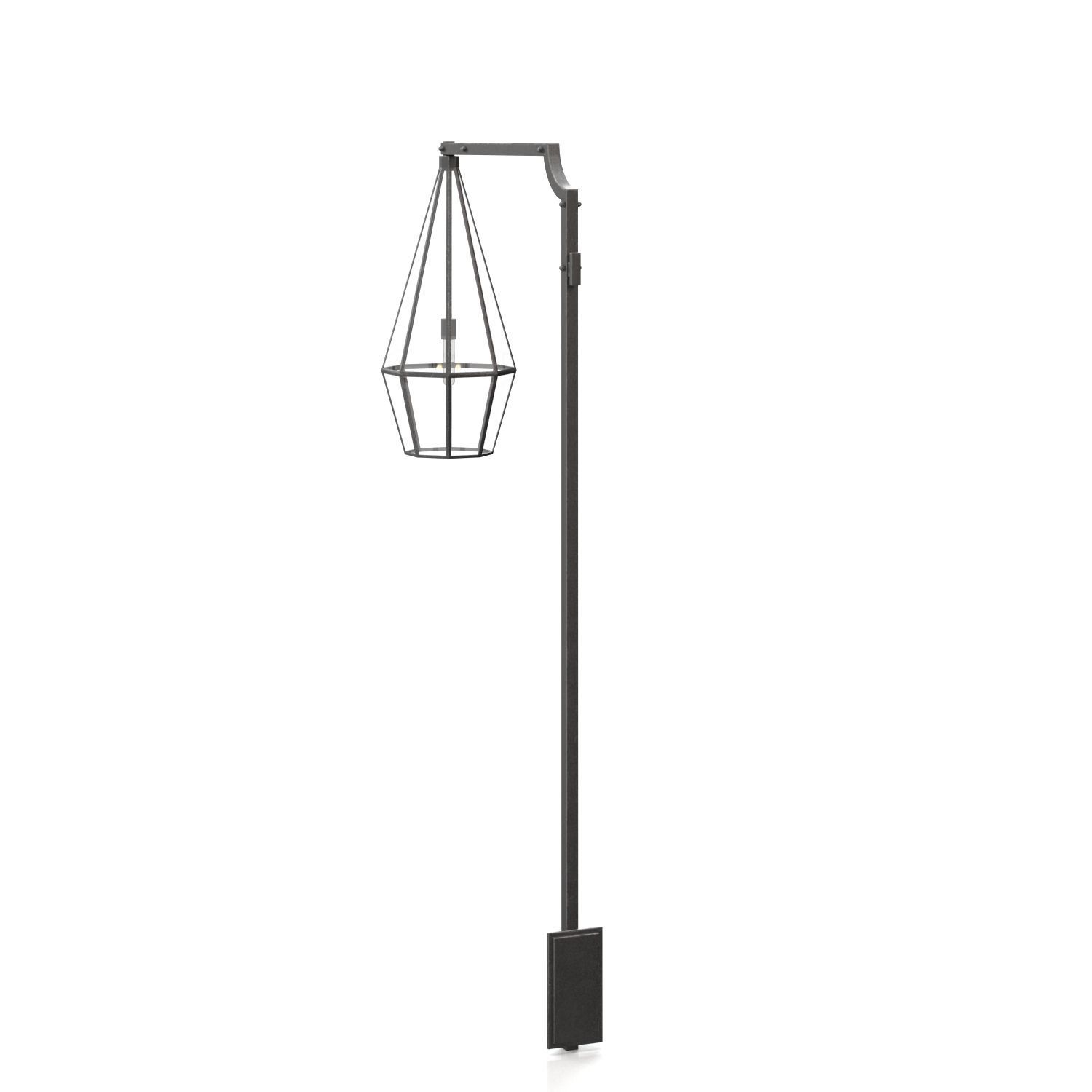 Exterior Street Lamp Light PBR 3D model_4