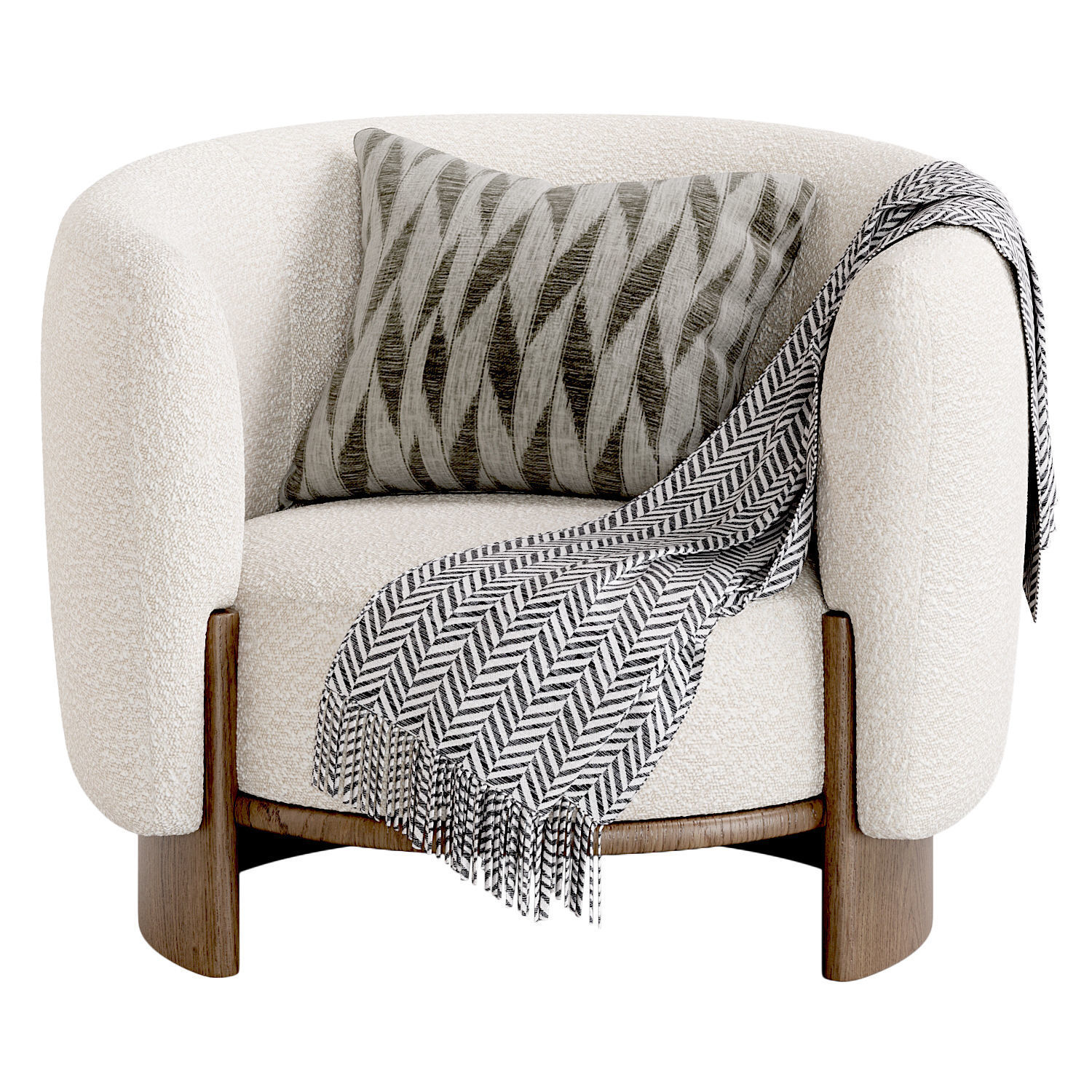 Hug Armchair  3D model_1