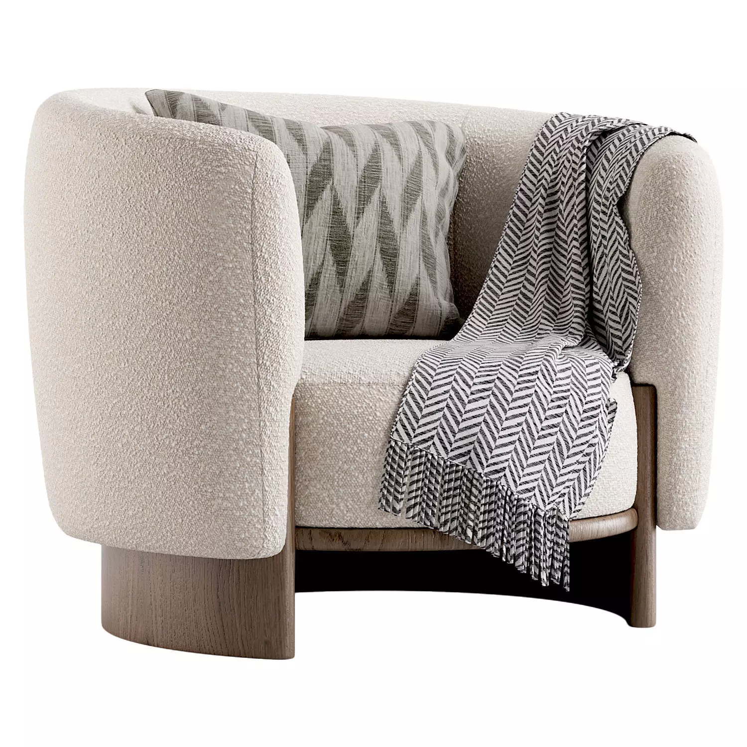 Hug Armchair  3D model_0