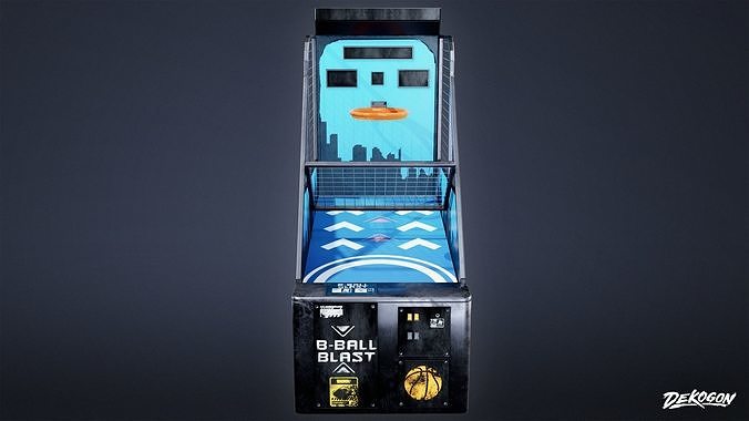 ARCADE - Basketball Machine 01 - LOW POLY Low-poly 3D model