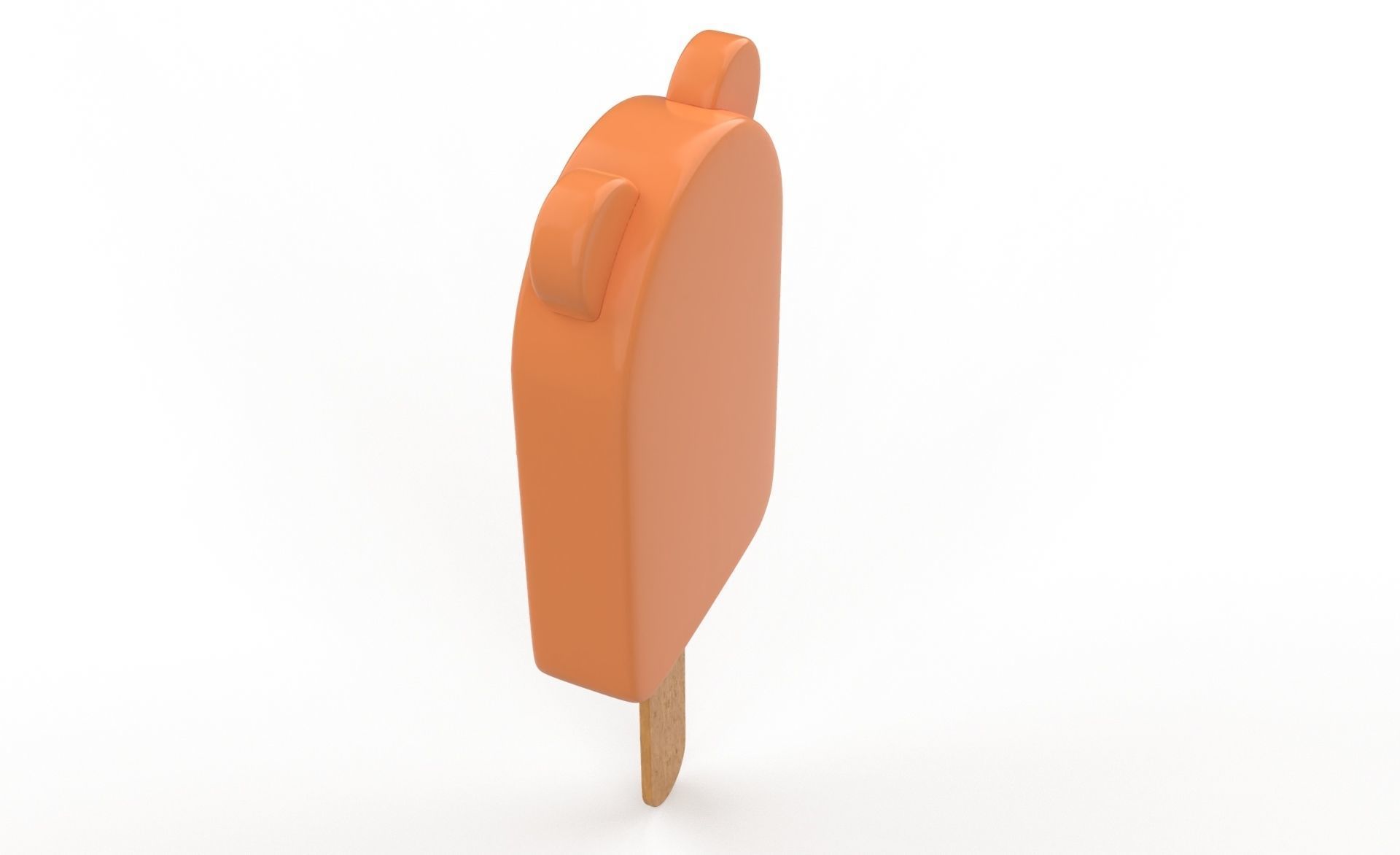 Cartoon Bear Ice Cream Cute  Low-poly 3D model_4