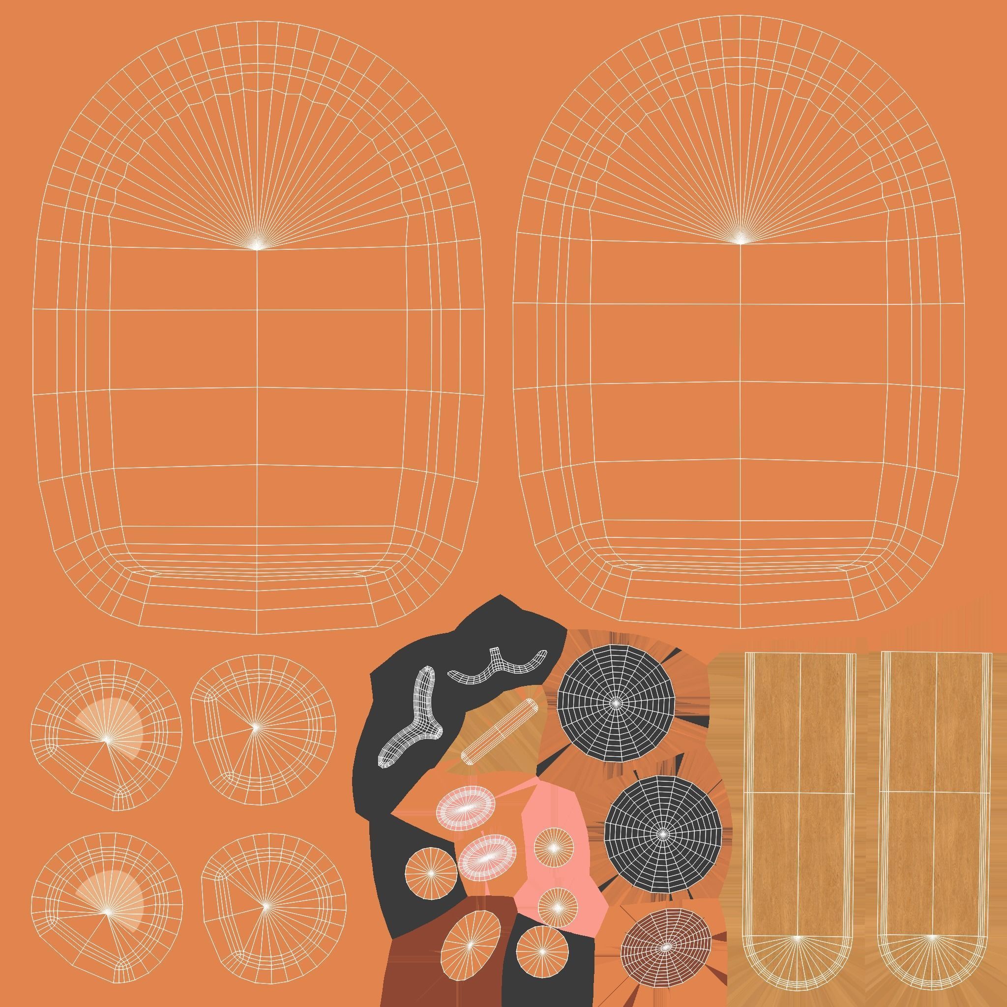 Cartoon Bear Ice Cream Cute  Low-poly 3D model_25