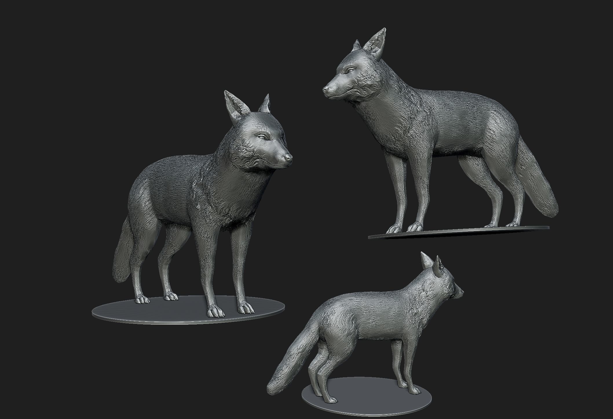 fox 3d model 3D print model_1