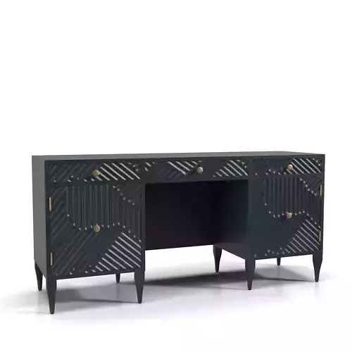 Handcarved Paje Executive Desk PBR