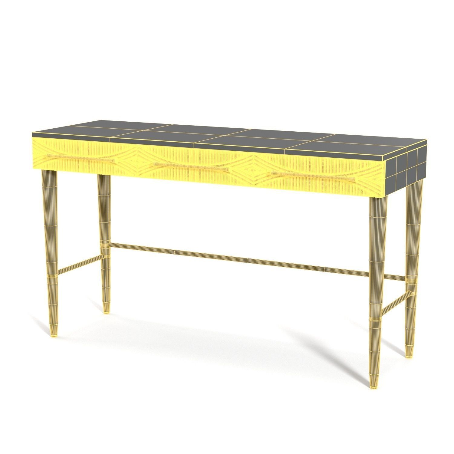 Handcarved Thalia Desk PBR 3D model_5