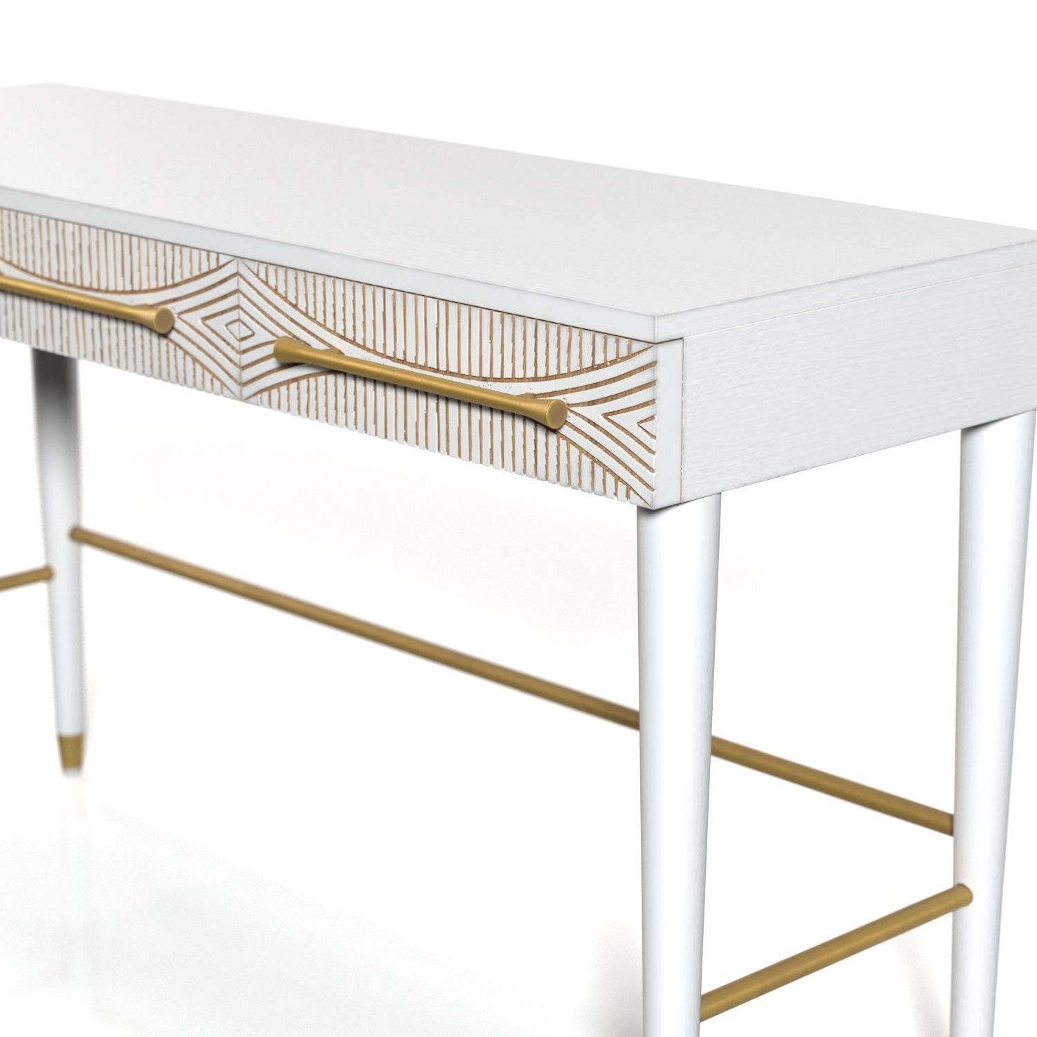 Handcarved Thalia Desk PBR 3D model_3