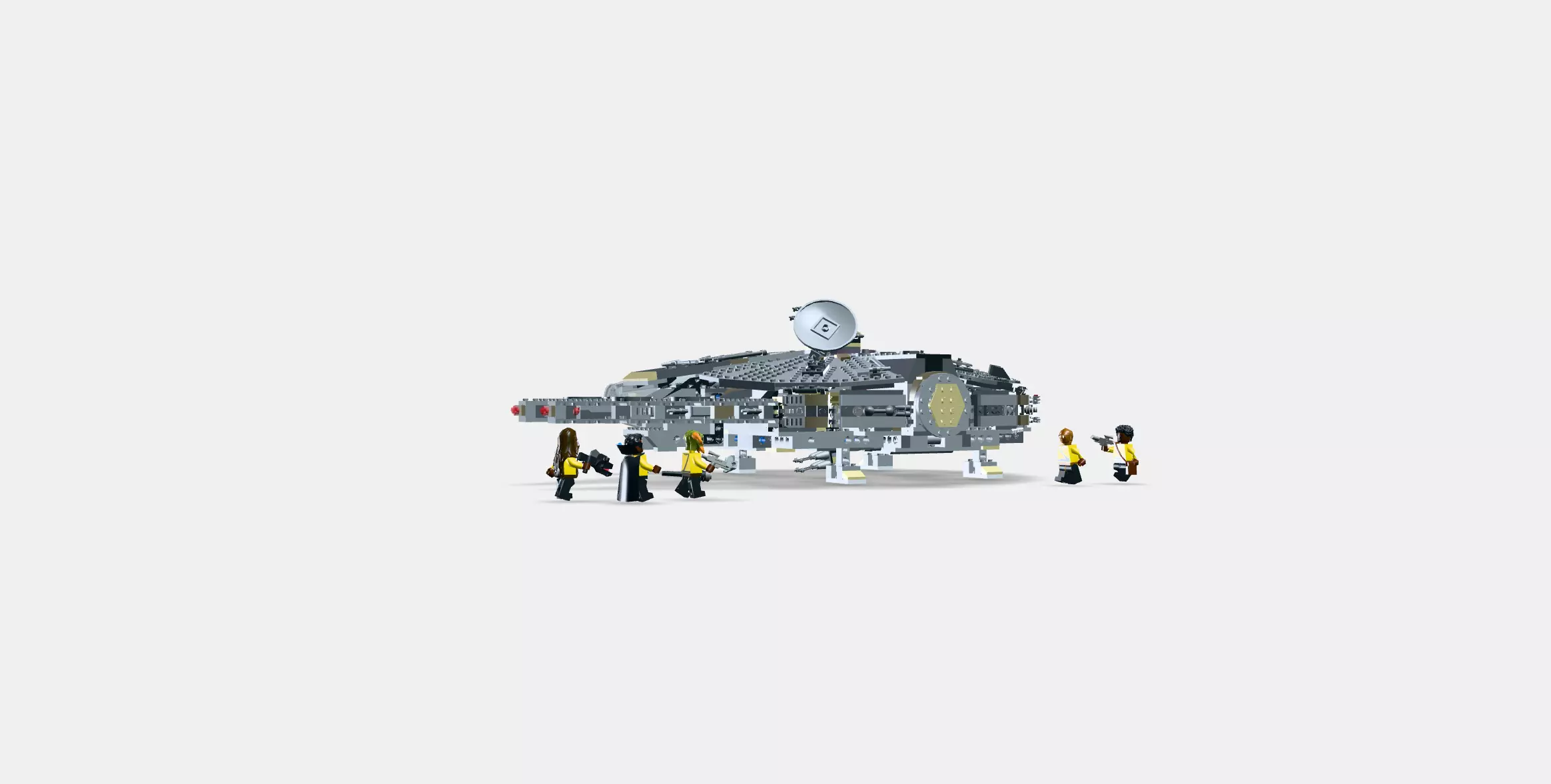 LEGO Star Wars Millennium Falcon 75257 Low-poly 3D model