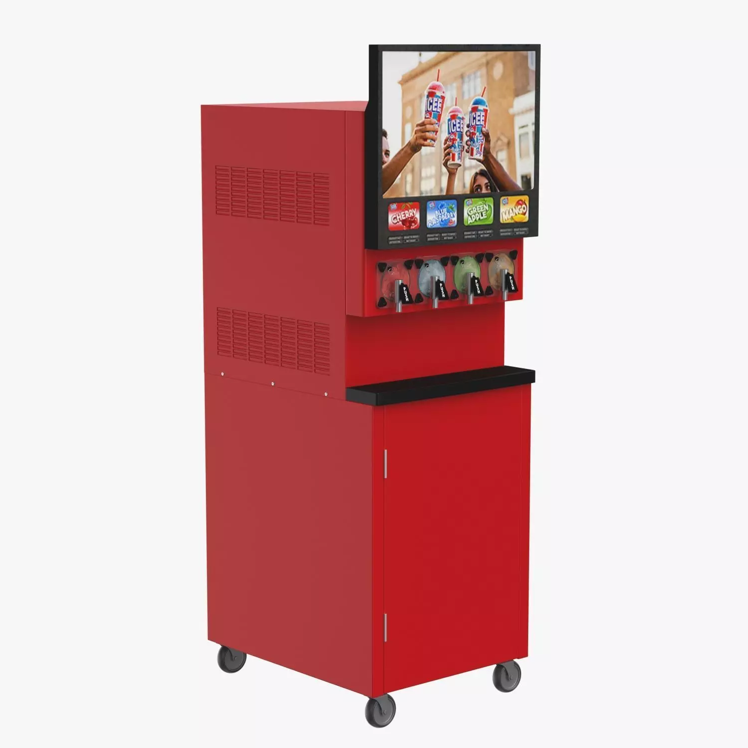 ICEE Machine 4 Barrel Front 3D model