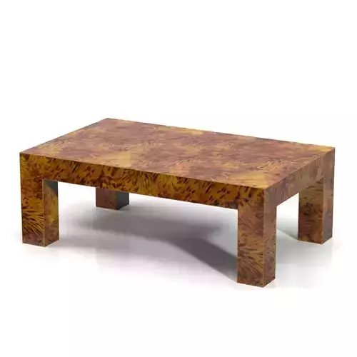 Lacquered Faux Tortoise Shell Coffee Table PBR 3D model