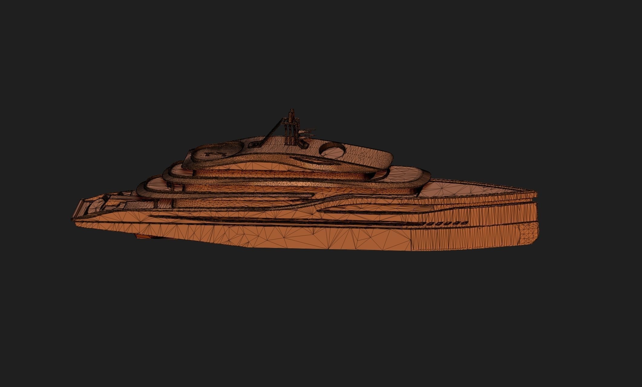 yacht 3D print model_1