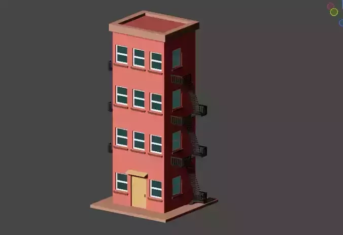 Building Model Low Poly