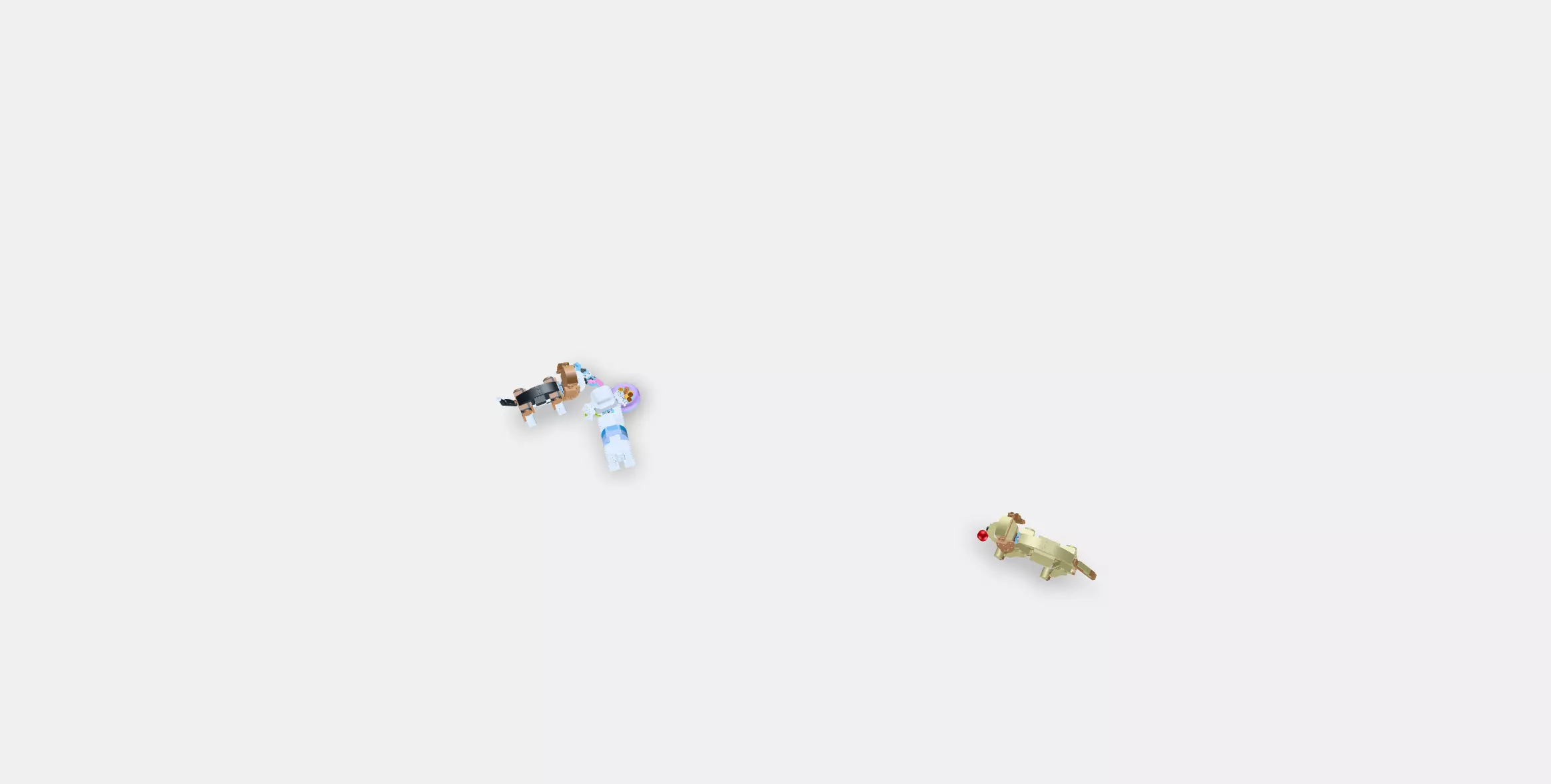 LEGO Creator 3in1 Cute puppies 31137 Low-poly 3D model_0