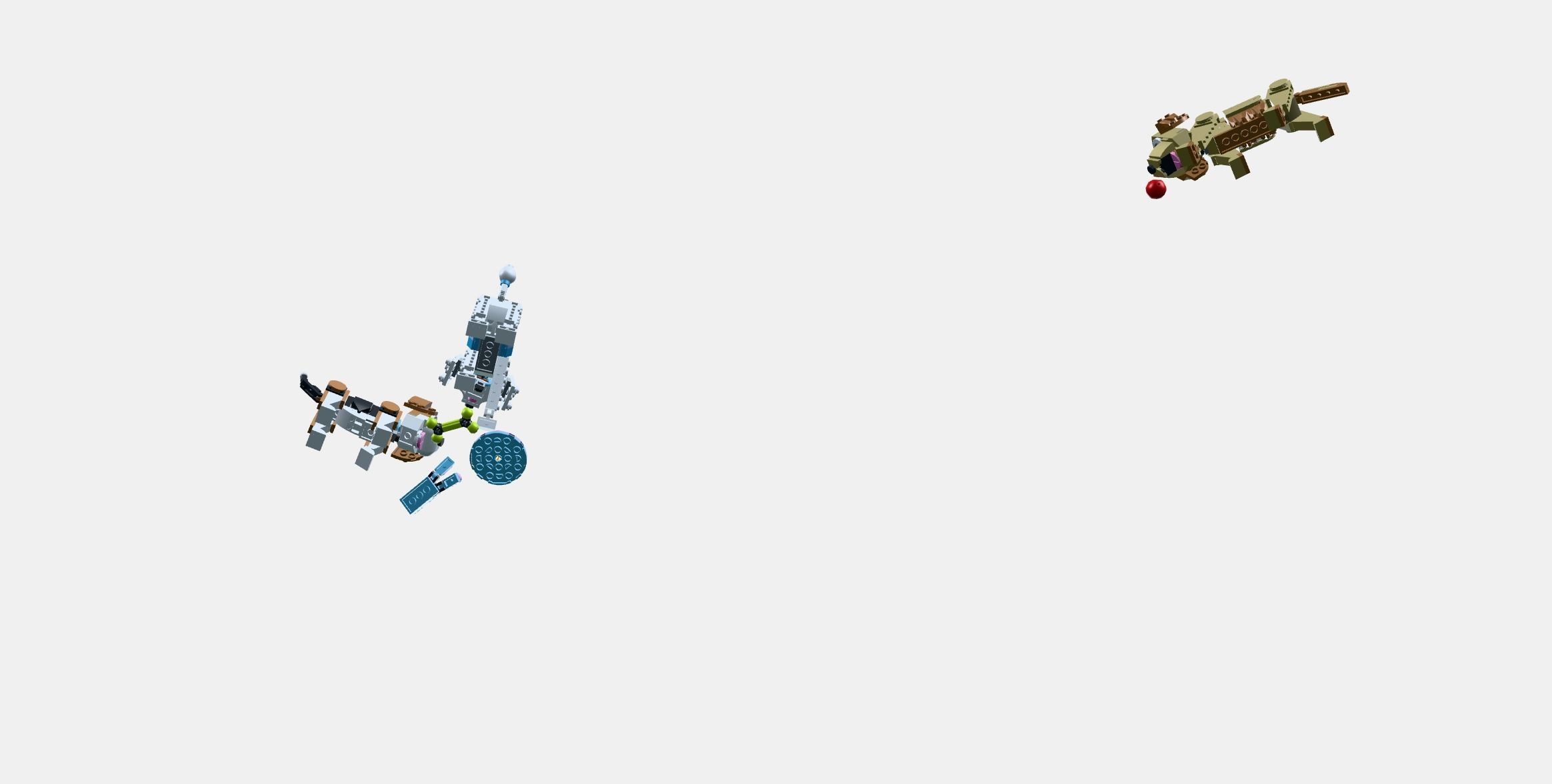 LEGO Creator 3in1 Cute puppies 31137 Low-poly 3D model_8