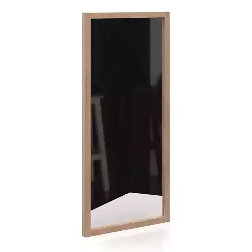 Oak Light Frame Wall Mirror