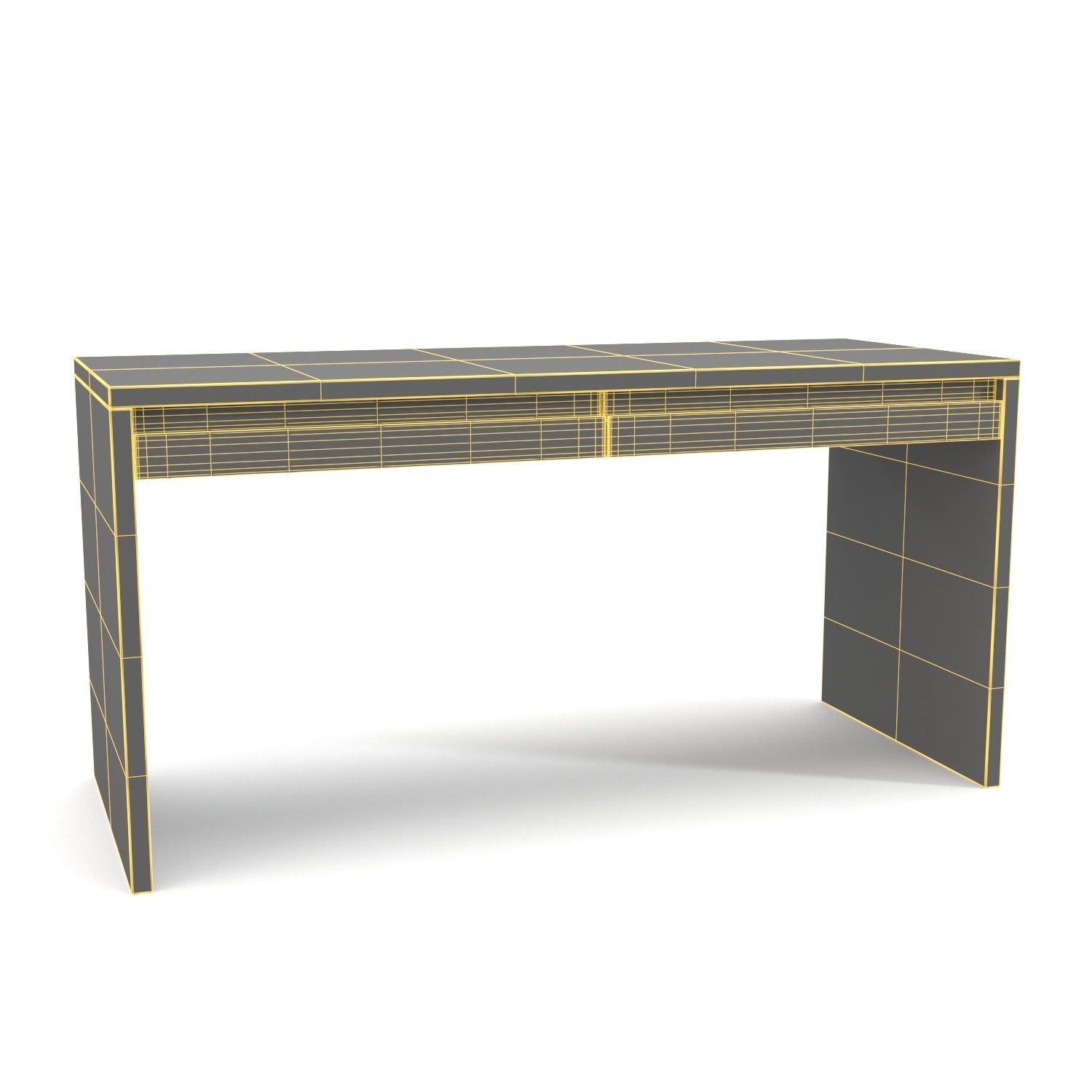 Pacific Writing Desk PBR 3D model_5