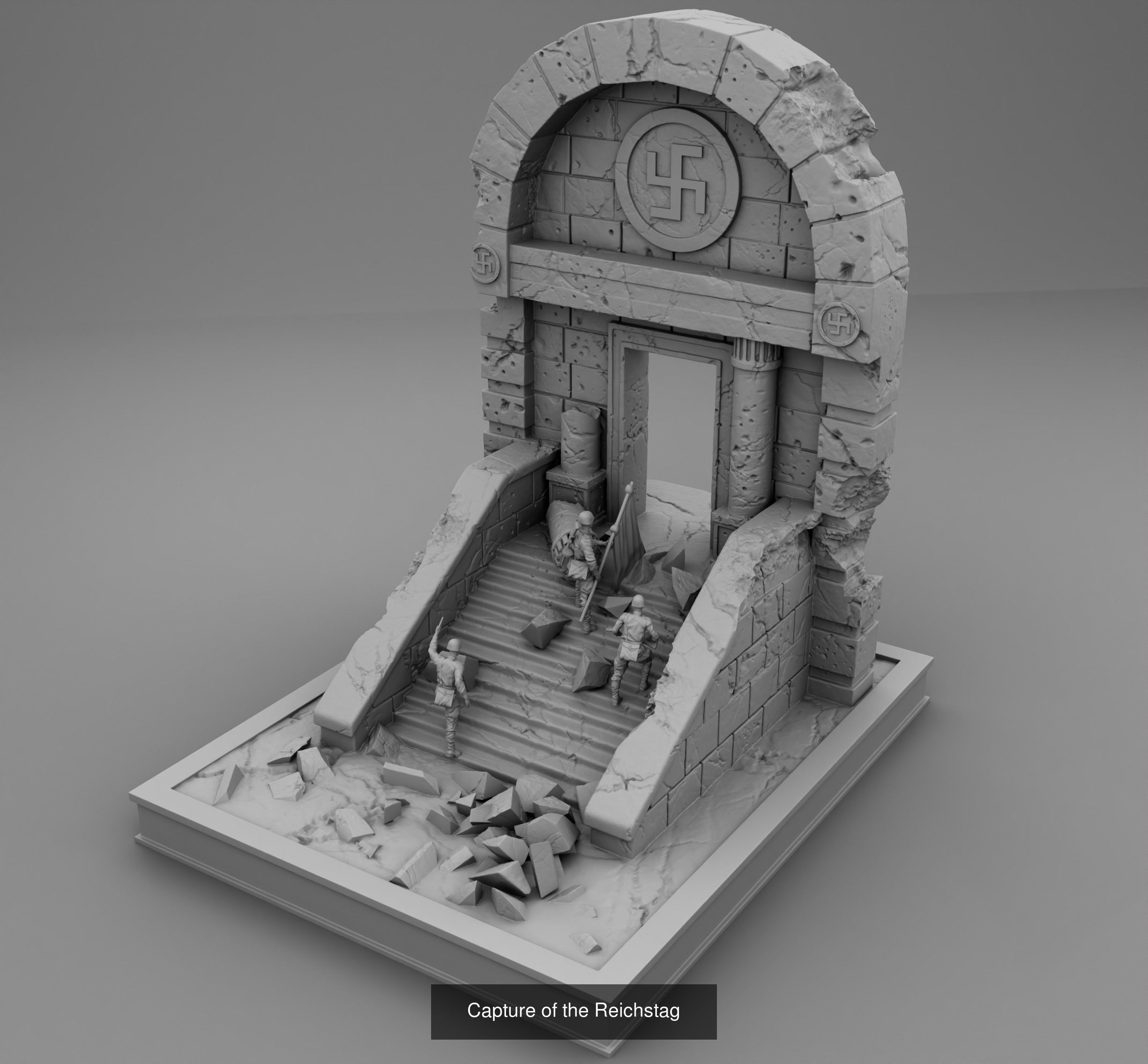 Soldiers WW2 3D Model Collection_14