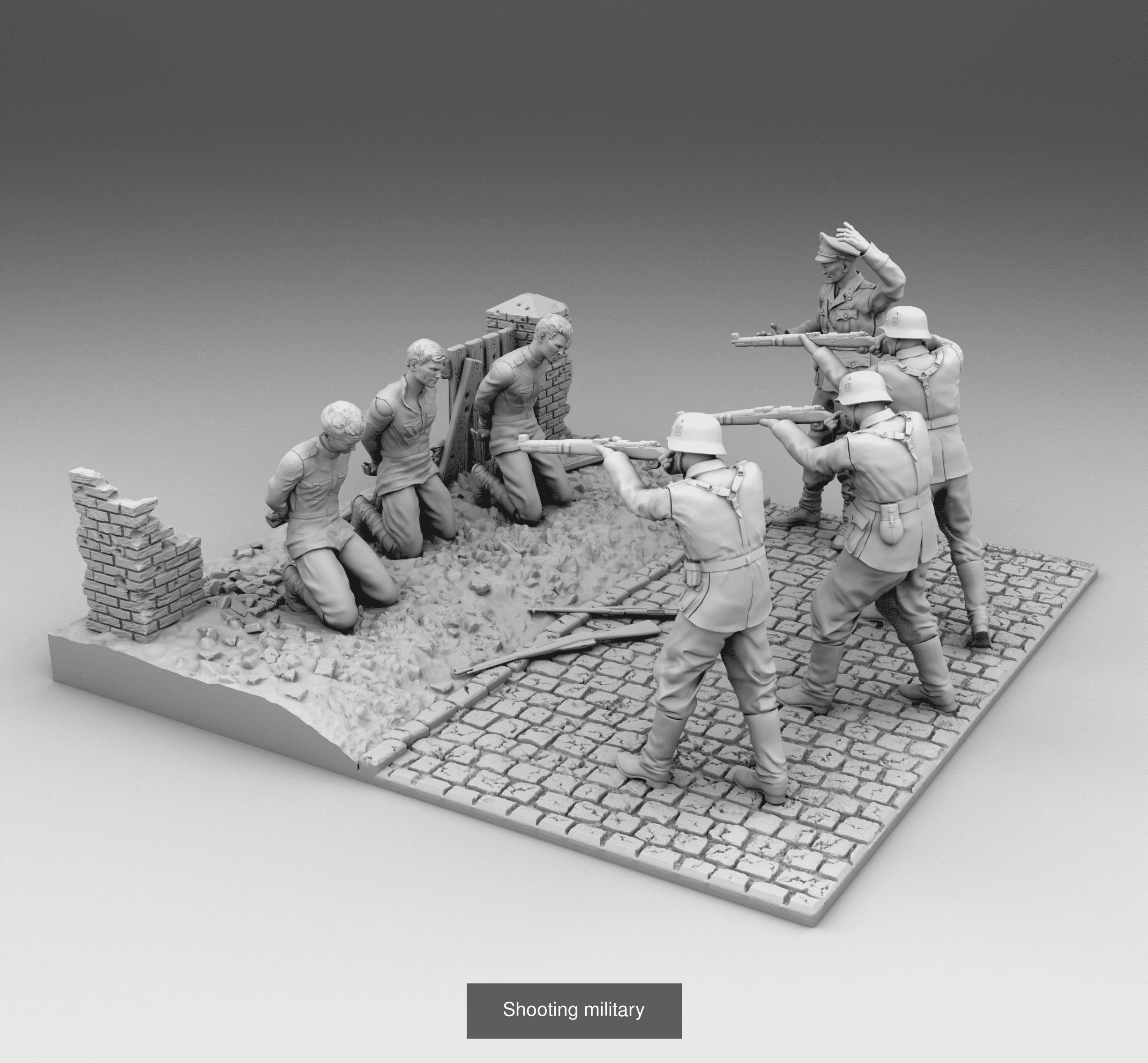 Soldiers WW2 3D Model Collection_17