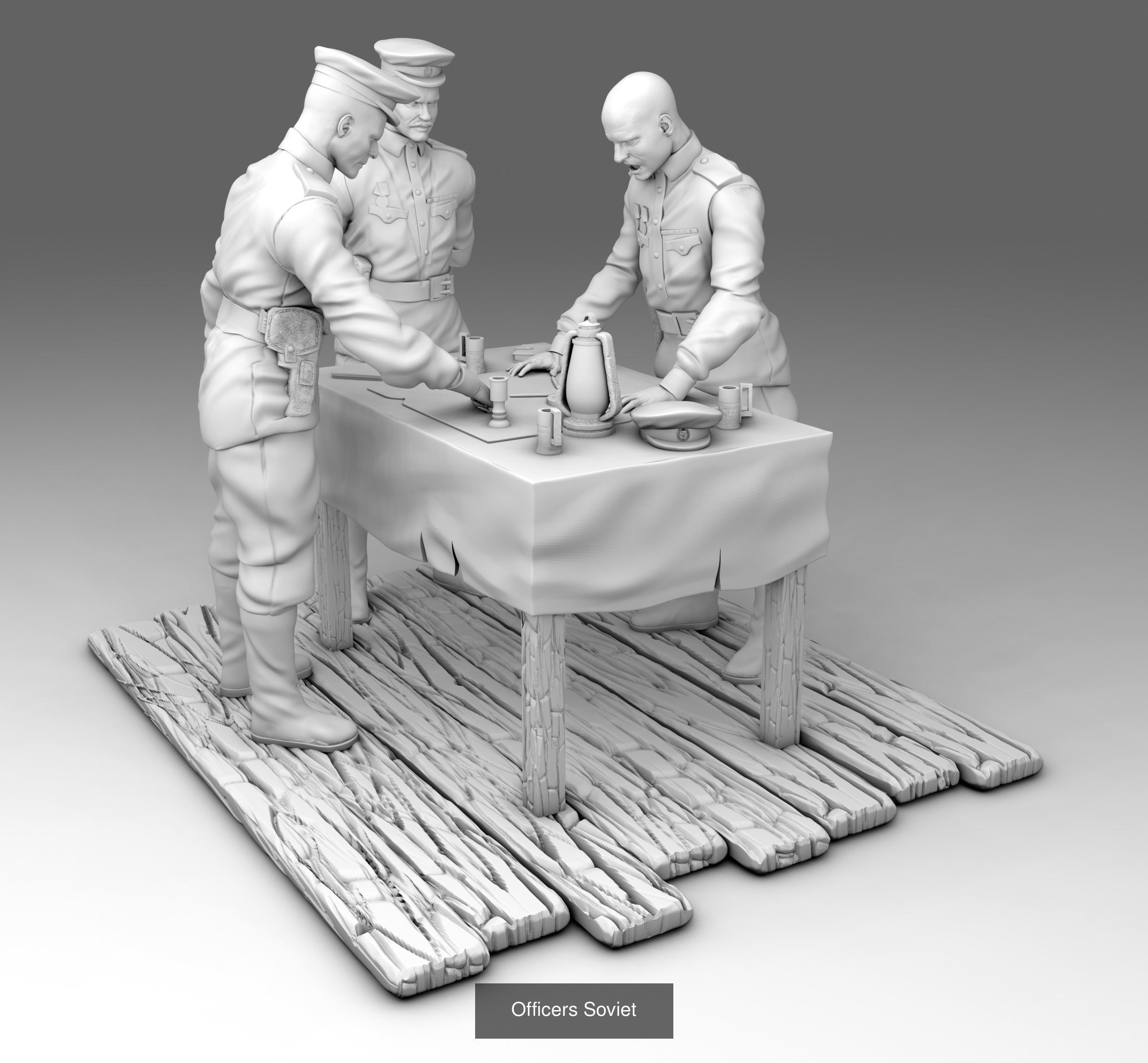 Soldiers WW2 3D Model Collection_13