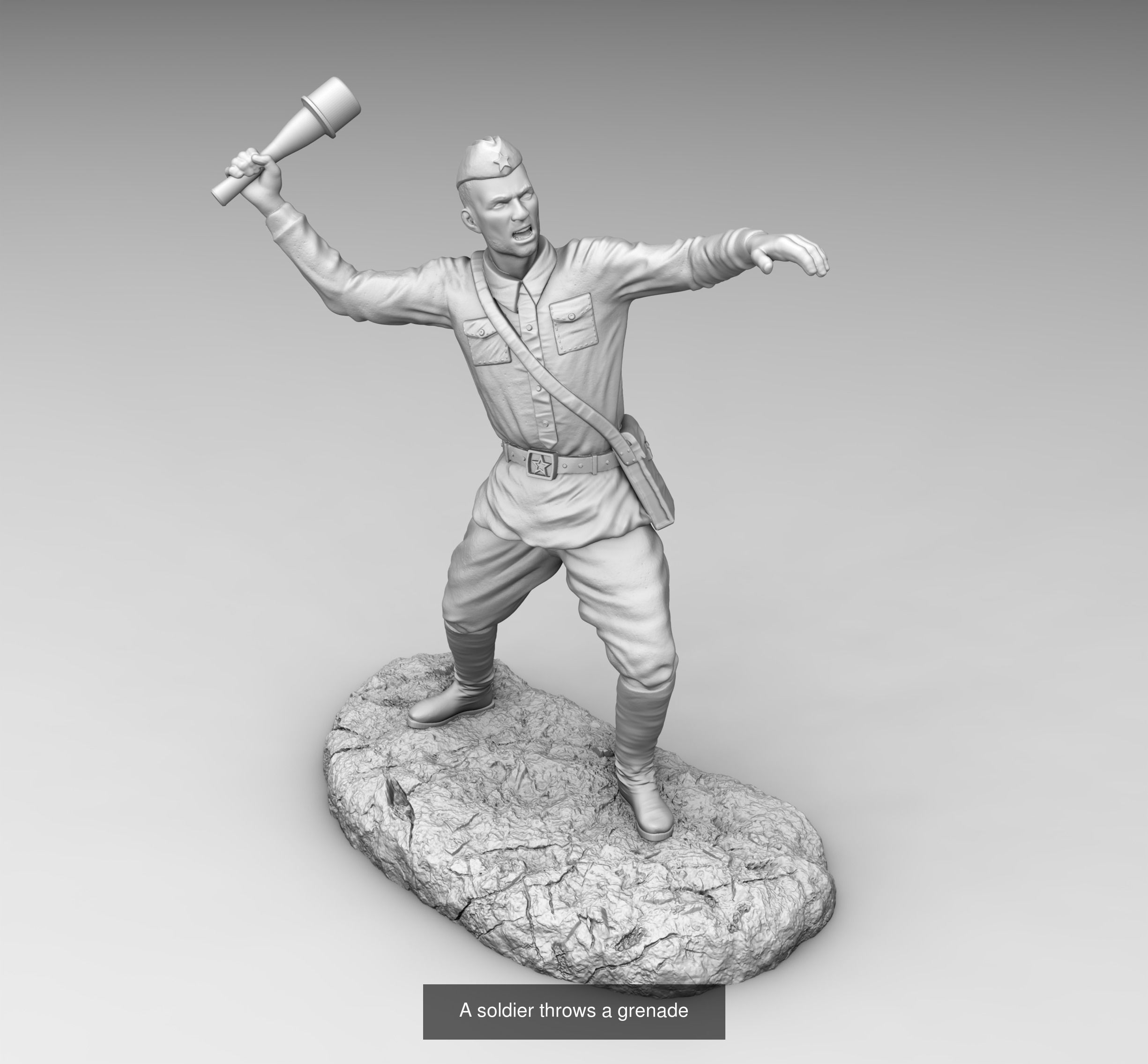 Soldiers WW2 3D Model Collection_21