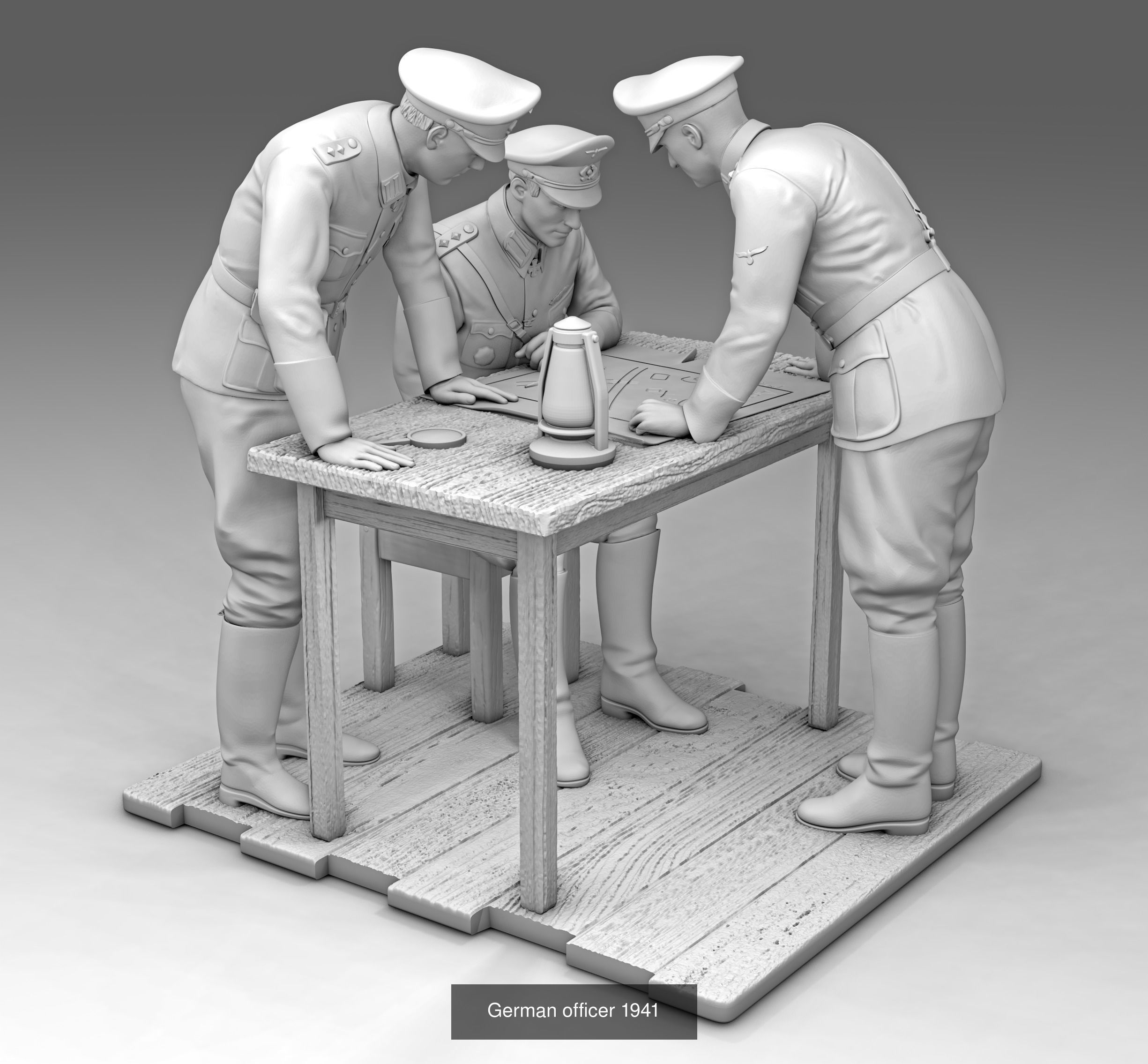 Soldiers WW2 3D Model Collection_7