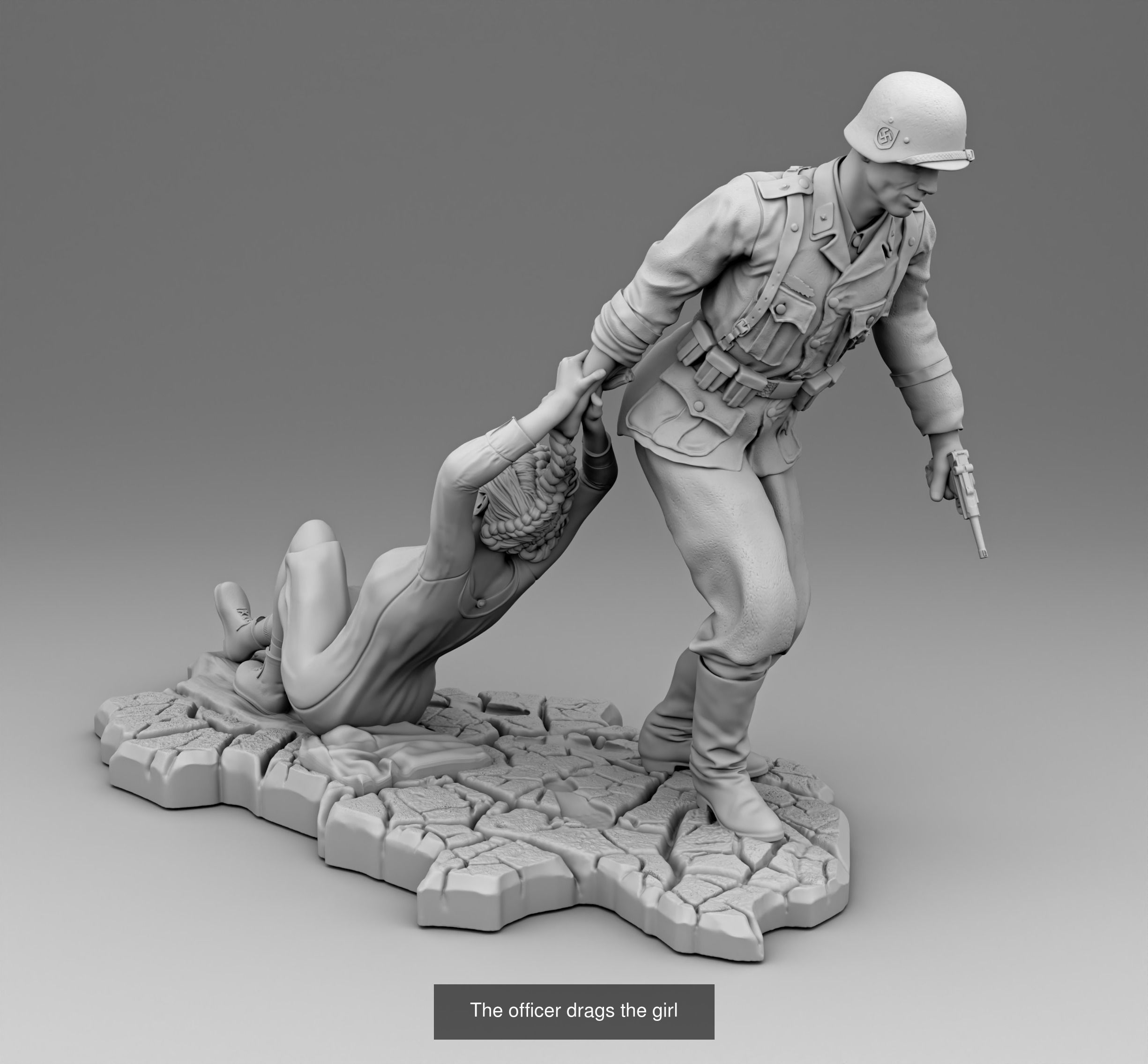 Soldiers WW2 3D Model Collection_8