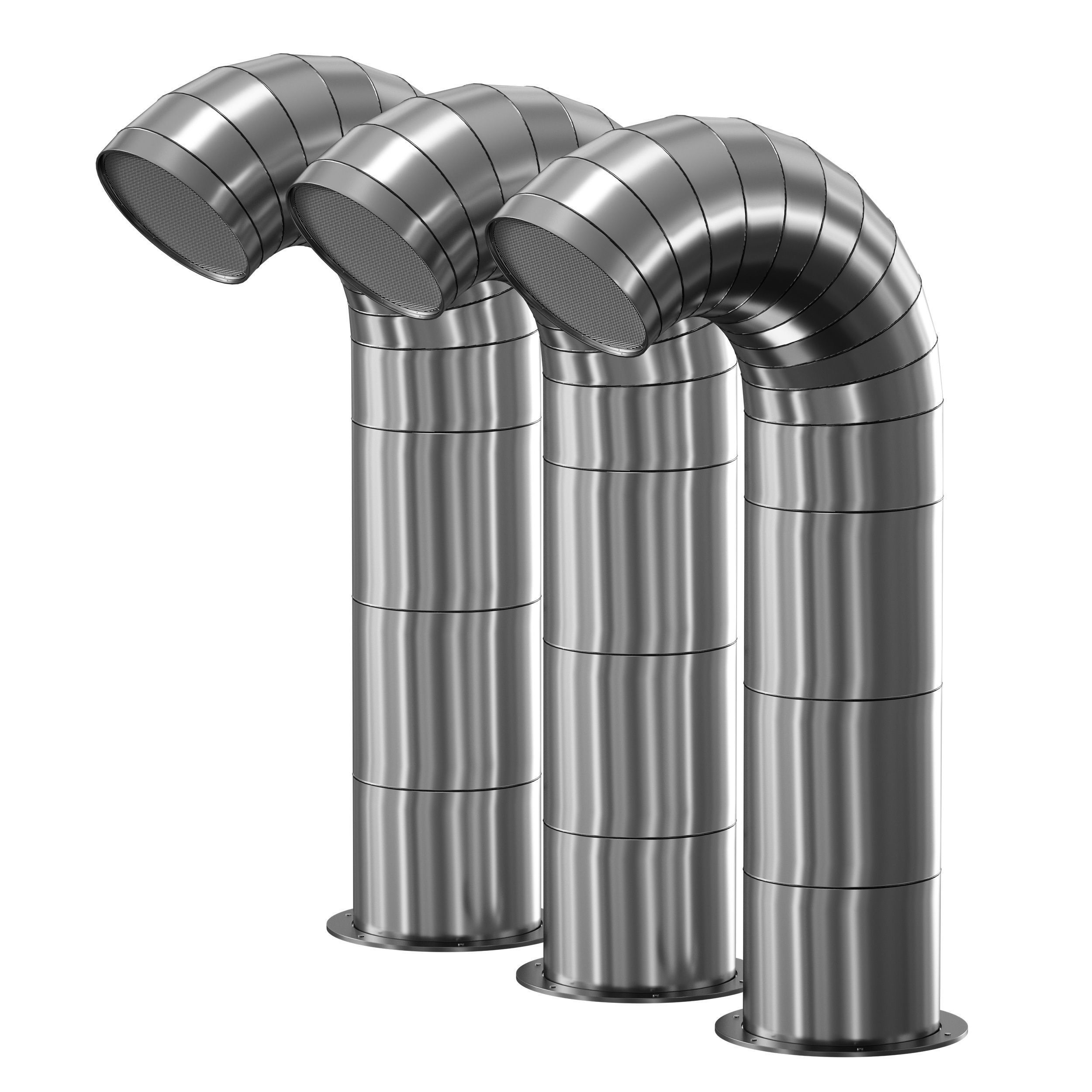 Ventilation pipe 3D model_8