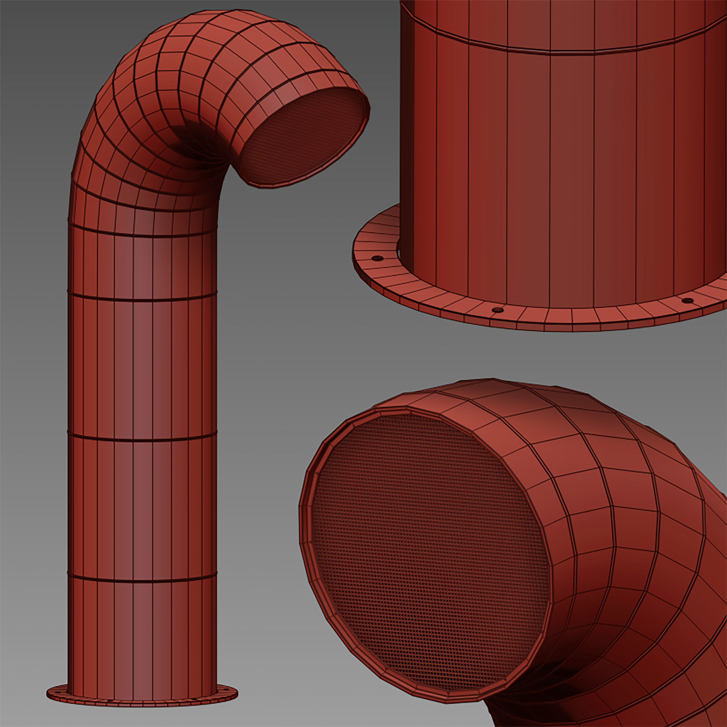 Ventilation pipe 3D model_14