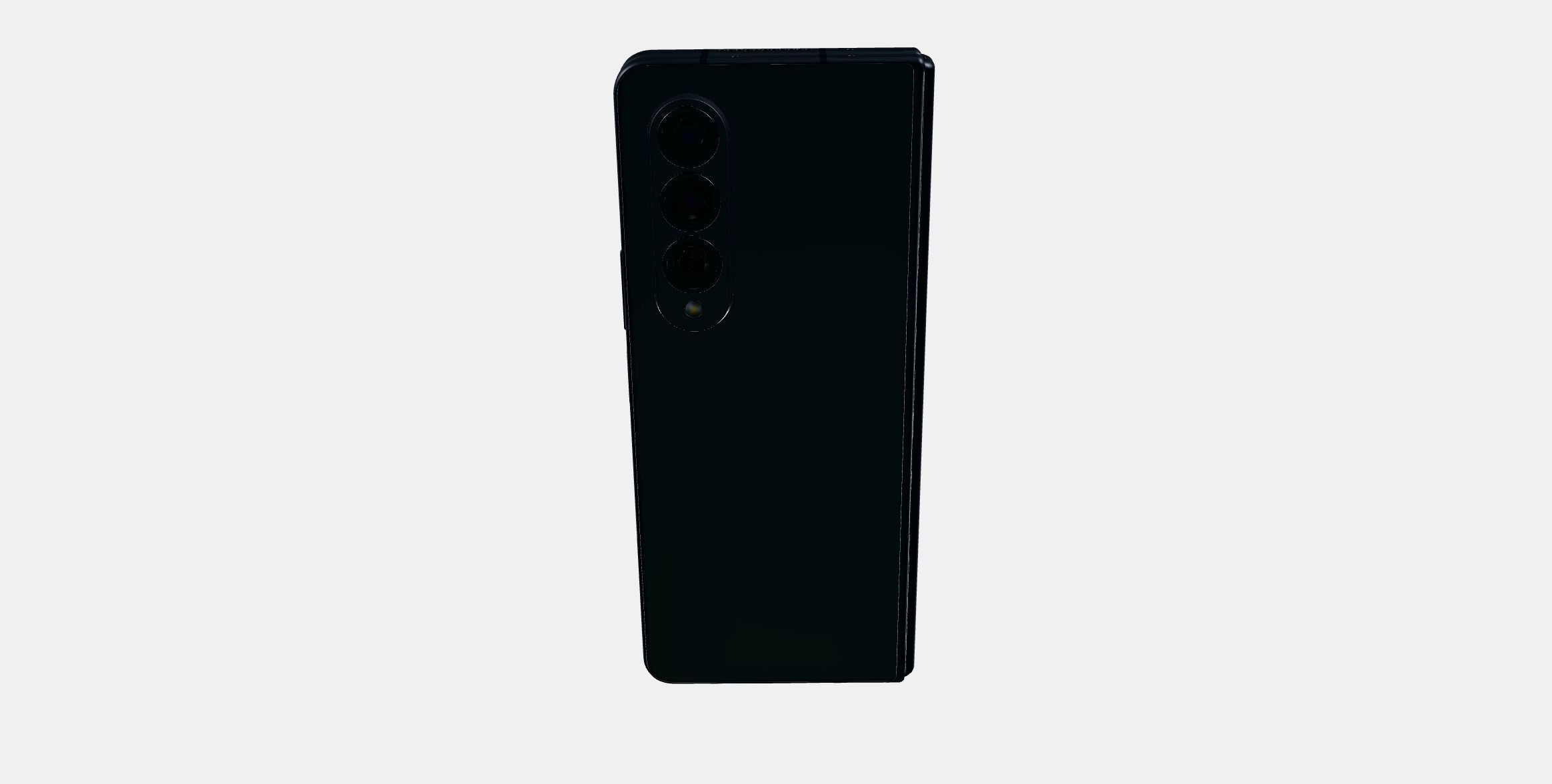 Samsung Galaxy Z Fold4 Black 2 Low-poly 3D model_7