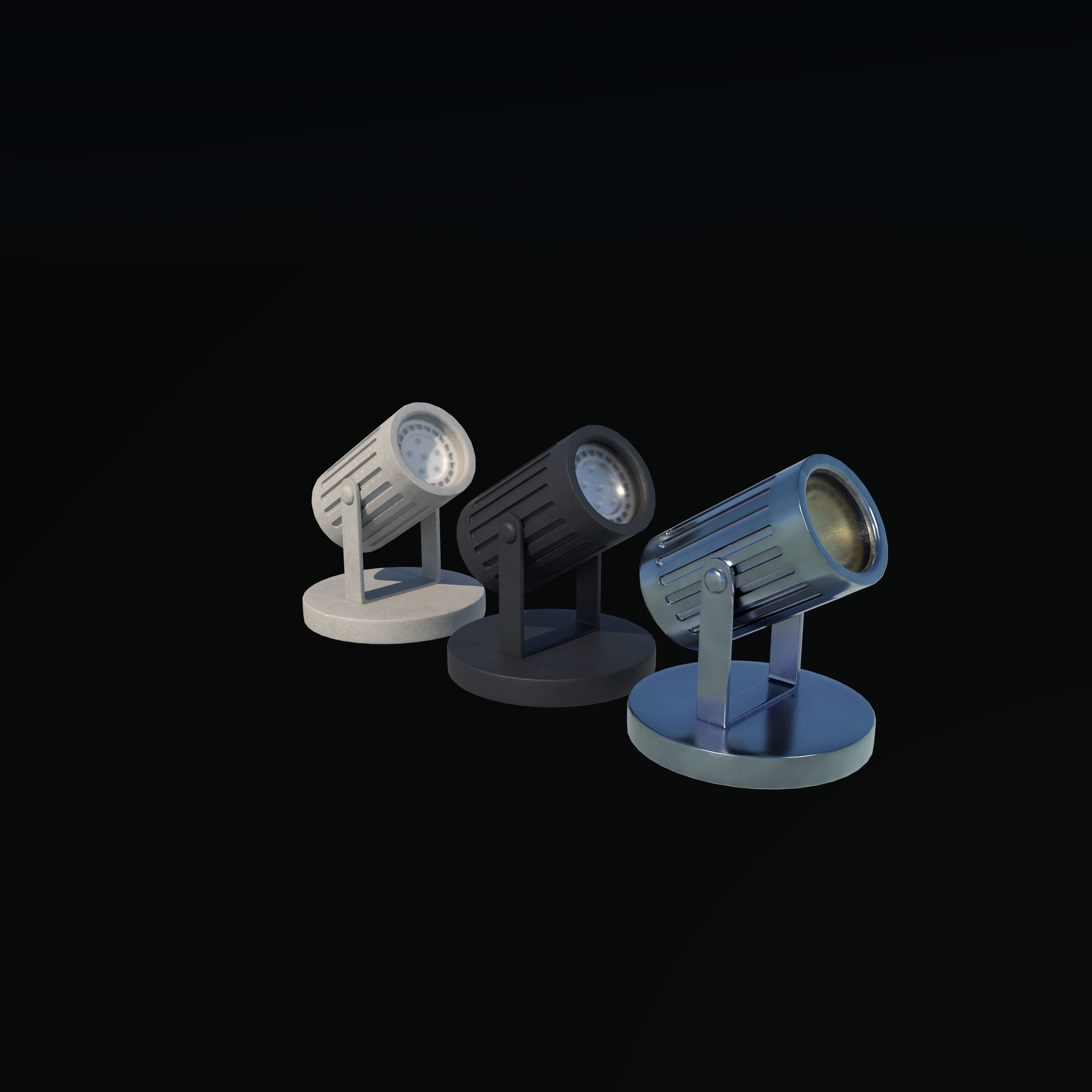 Indoor Spot Light 3D model_2