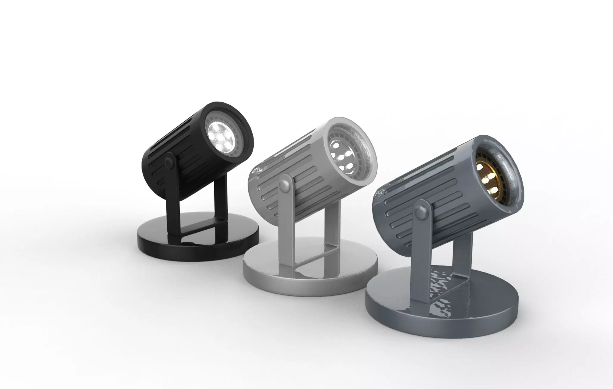 Indoor Spot Light 3D model_0