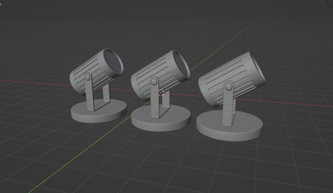 Indoor Spot Light 3D model_8