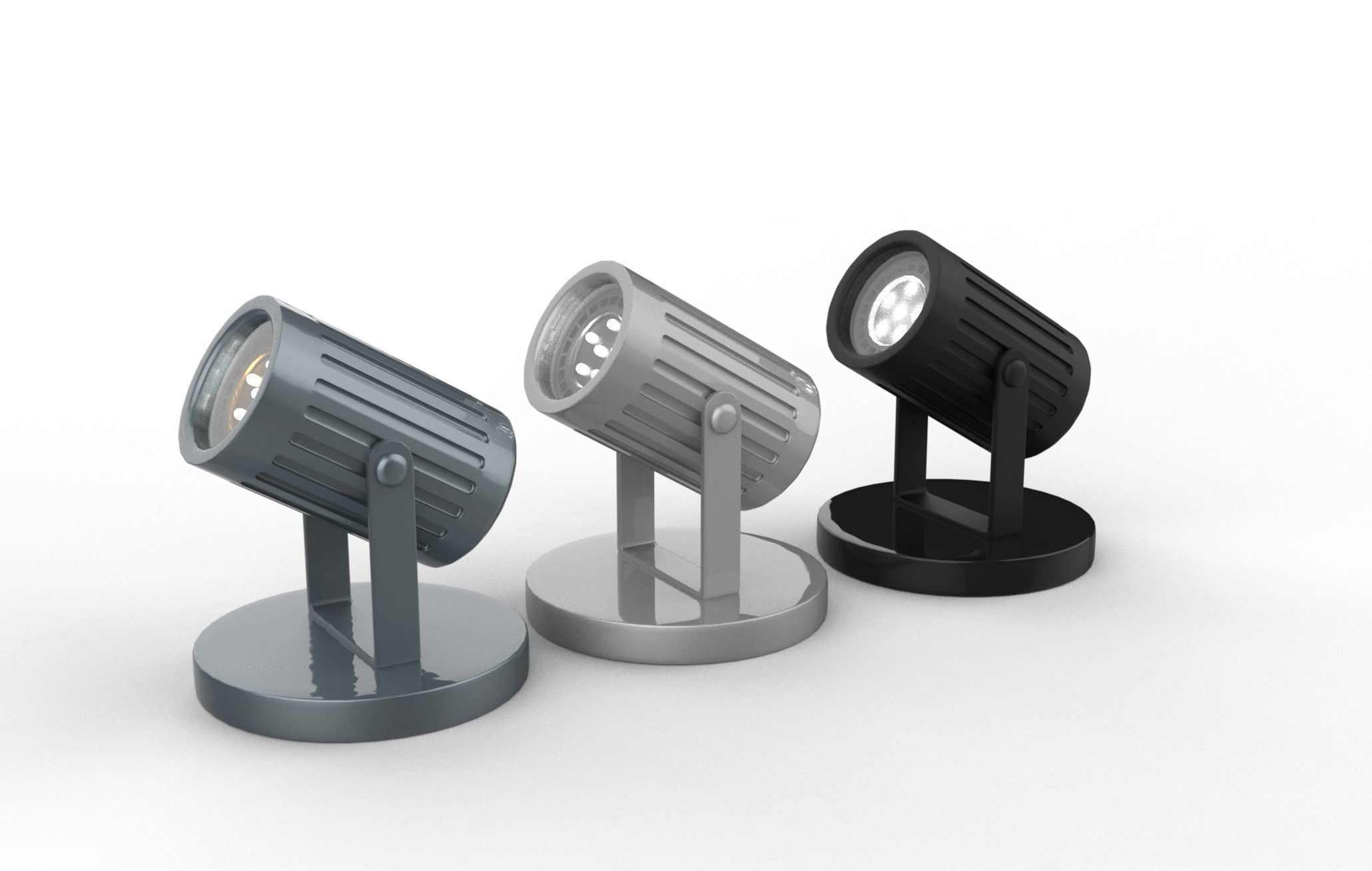 Indoor Spot Light 3D model_4