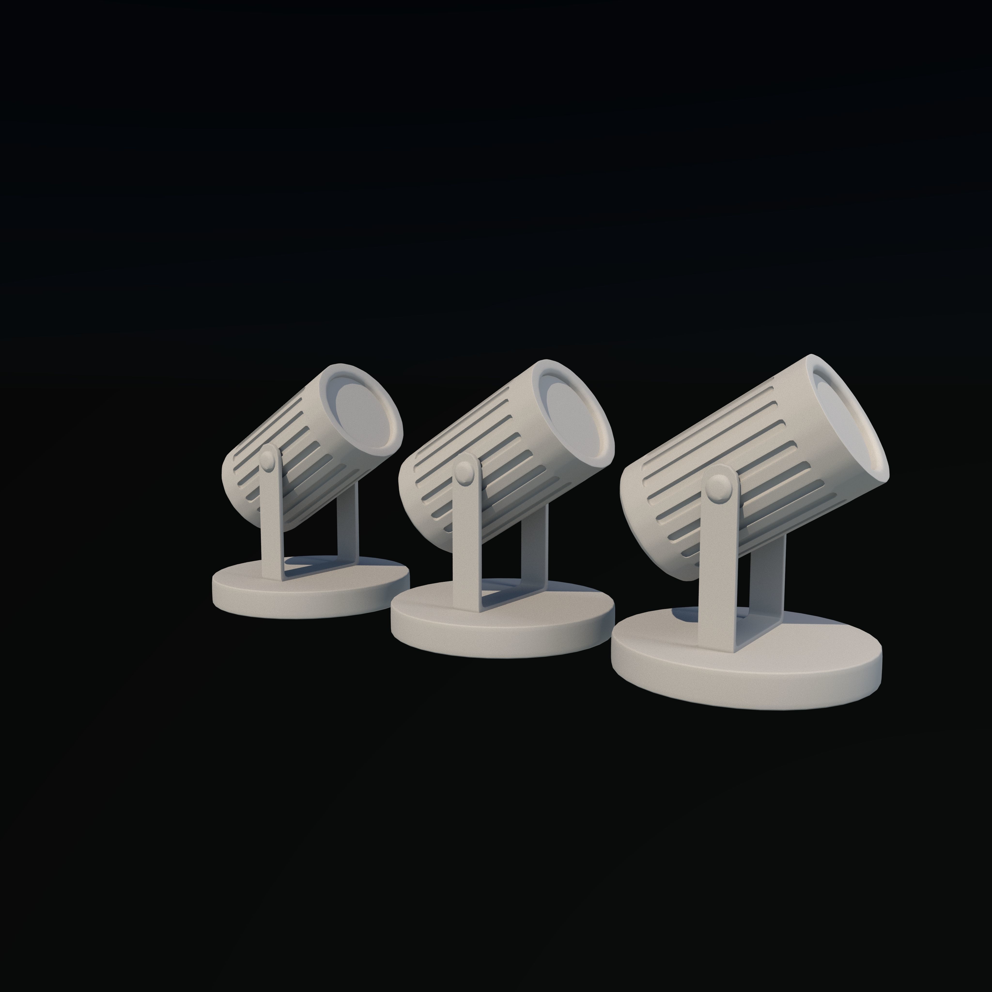 Indoor Spot Light 3D model_7