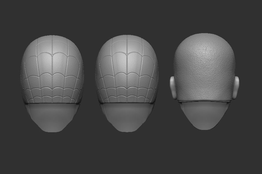 Adult Miles Morales Headsculpt for Action Figures 3D print model_4