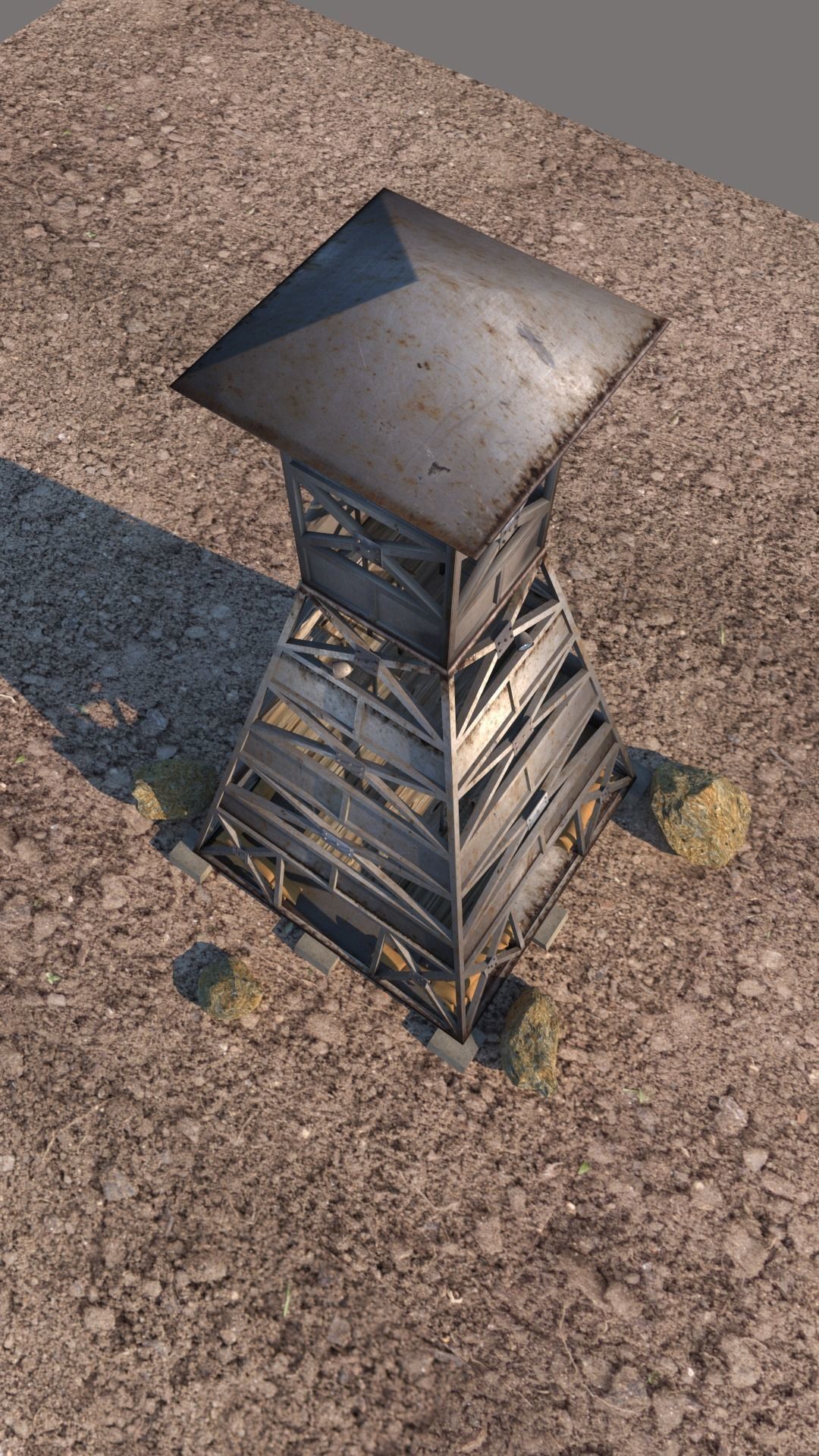 military watchtower 3D model_3