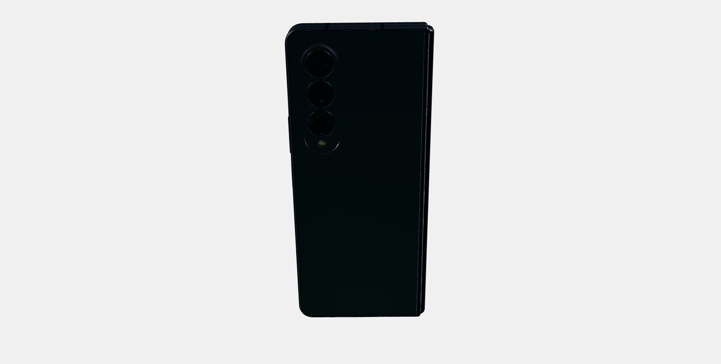 Samsung Galaxy Z Fold4 Black 4 Low-poly 3D model_7