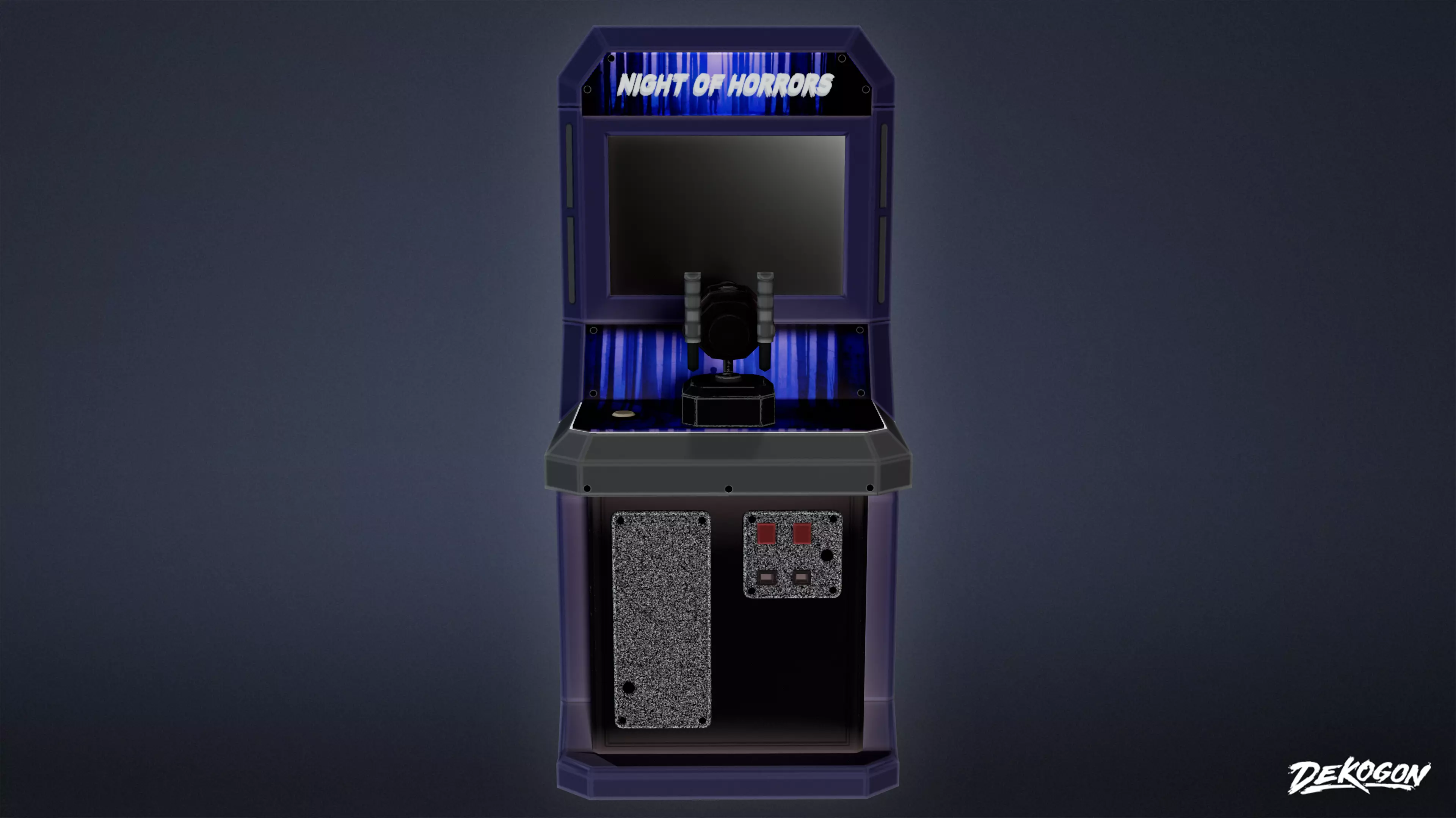 ARCADE - Shooter Arcade Machine 01 - LOW POLY Low-poly 3D model