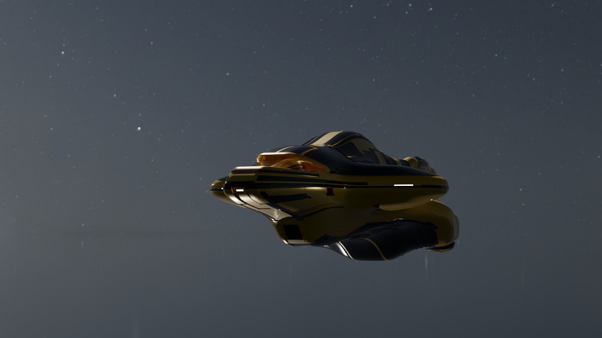 Dropship Spaceship 3D model_12