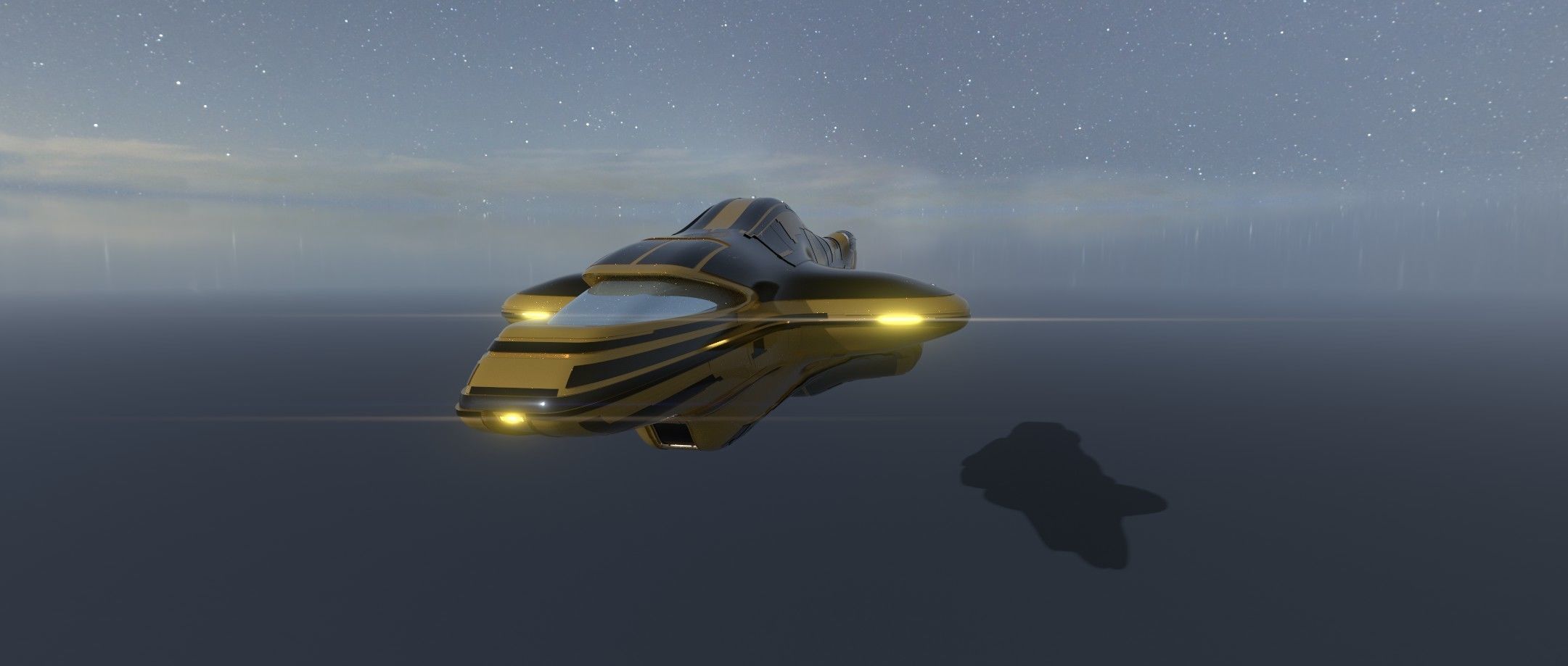 Dropship Spaceship 3D model_19