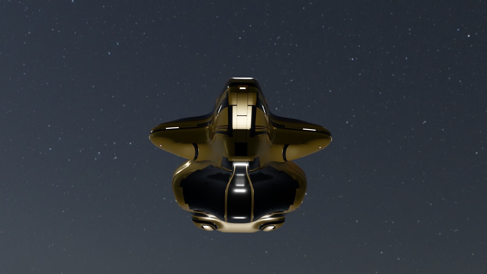 Dropship Spaceship 3D model_8