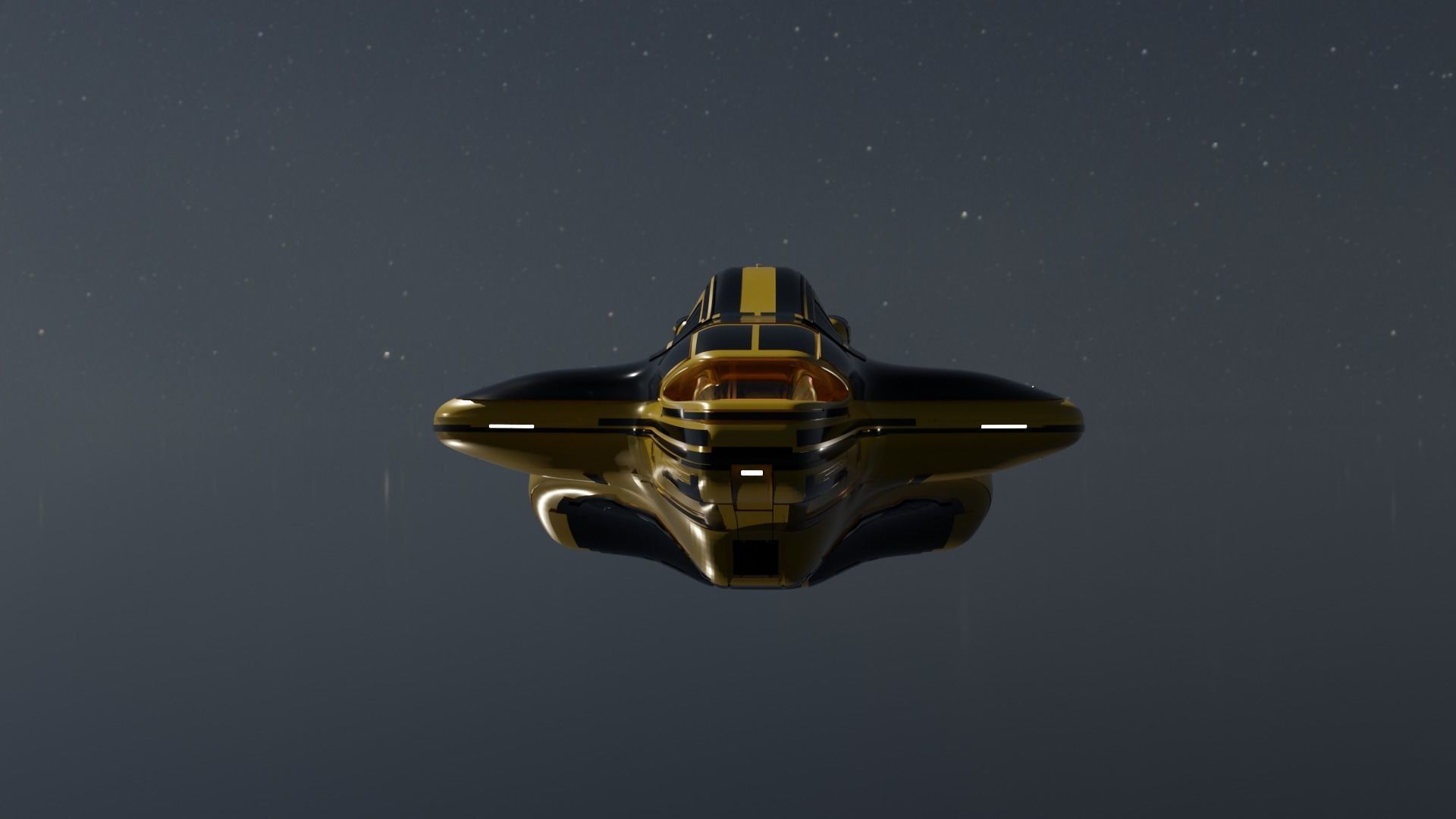 Dropship Spaceship 3D model_1