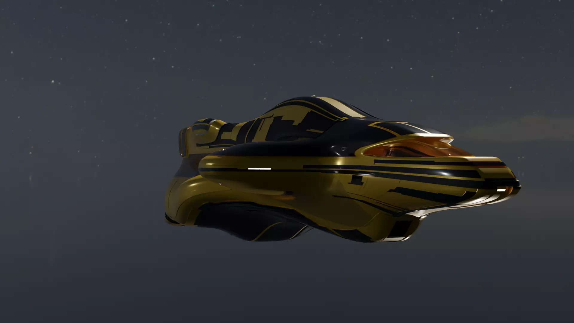 Dropship Spaceship 3D model_0